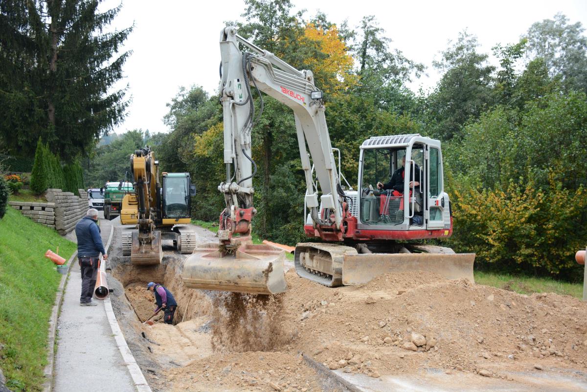 Začela se je gradnja kanalizacije v Višnji Gori ivancna gorica si