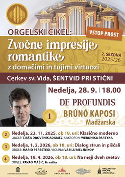 Orgelski cikel 2025 in 1 koncert